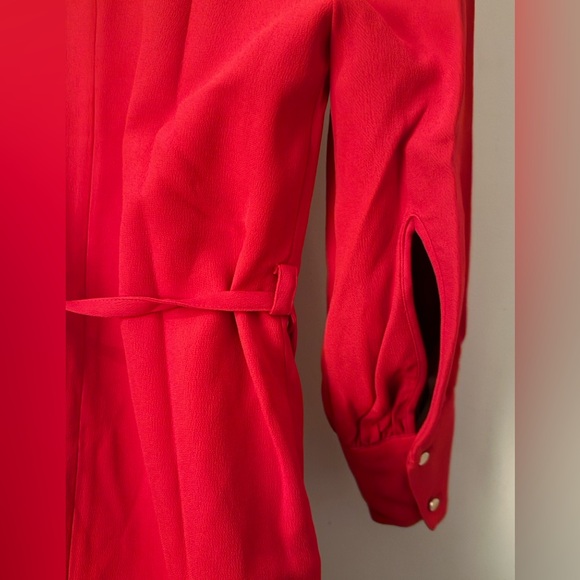 NEW with tags. Banana Republic red long sleeve dress. - Picture 3 of 8